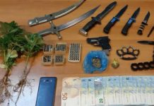 Όλα τα είχε ο “μπαξές” … κάνναβη, ηρωίνη, πιστόλι! Κατασχέθηκαν 23 γραμμάρια ηρωίνης, 2 δενδρύλλια κάνναβης, πιστόλι, 142 φυσίγγια