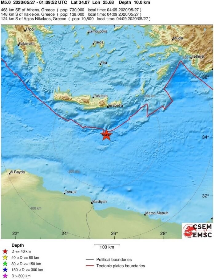Κρήτη – Νέες σεισμικές δονήσεις