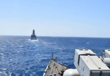 Βόρεια της Κρήτης η φρεγάτα «Κουντουριώτης» μαζί με άλλα πλοία του ΝΑΤΟ Βόρεια της Κρήτης η φρεγάτα «Κουντουριώτης» μαζί με πλοία του ΝΑΤΟ