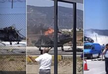 Συνετρίβη ιδιωτικό ελικόπτερο κατά την απογείωση στο Ελευθέριος Βενιζέλος Συνετρίβη ιδιωτικό ελικόπτερο