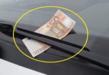 Αν δείτε κάτω από τον υαλοκαθαριστήρα του αυτοκινήτου σας χαρτονόμισμα, απομακρυνθείτε