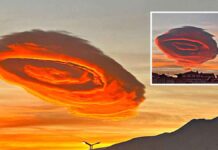 Ένα σύννεφο σαν UFO σχηματίστηκε στην Προύσα της Τουρκίας