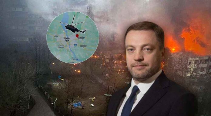Σκοτώθηκε η ηγεσία του ουκρανικού ΥΠΕΣ – Το ελικόπτερο που τους μετέφερε έπεσε πάνω σε παιδικό σταθμό στο Κίεβο (βίντεο)