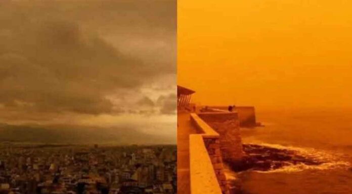 Καιρός: «Κόκκινη» προειδοποίηση από το meteo – Λασποβροχές, αφρικανική σκόνη