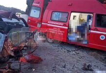 Σφοδρή σύγκρουση ΙΧ με ασθενοφόρο -Σκοτώθηκε ο οδηγός του αυτοκινήτου και ο ασθενής (βίντεο)