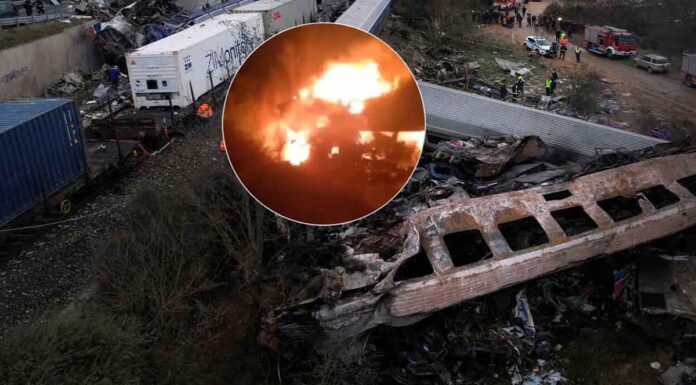 Έγκλημα στα Τέμπη: «Μη φυσιολογική η έκρηξη» λένε οι πραγματογνώμονες των οικογενειών – Άγνωστο τι προκάλεσε το ανεξήγητο «μανιτάρι» φωτιάς