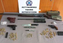 Ηράκλειο: Τρεις συλλήψεις για παράνομη κατοχή οπλισμού