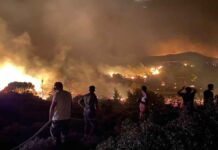 Μαίνεται η «πύρινη κόλαση» στη Ρόδο: Βίντεο με πολίτη να οδηγεί εσκαφέα πάνω στη φωτιά – Νέα αναζωπύρωση στην Κέρκυρα
