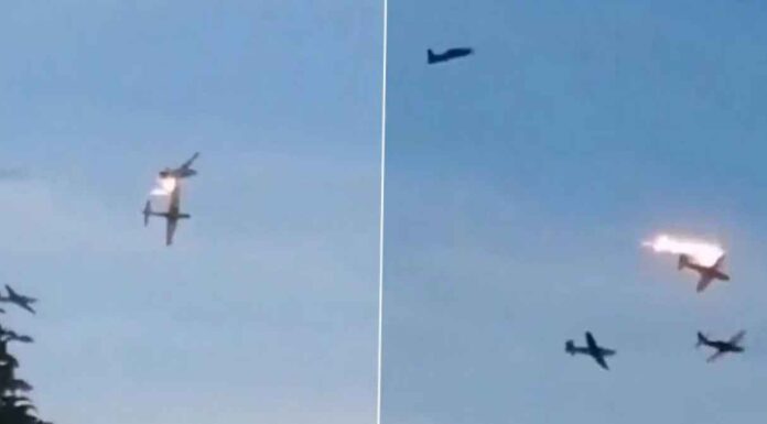 Τραγωδία στην Κολομβία: Η στιγμή που δύο T-27 Tucano συγκρούονται στον αέρα (βίντεο)