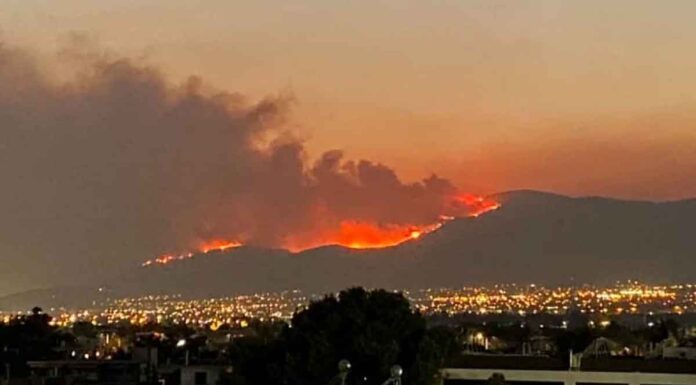 Ολονύχτια μάχη για να σωθεί ο Εθνικός Δρυμός της Πάρνηθας – Εκκενώθηκαν τρία γηροκομεία