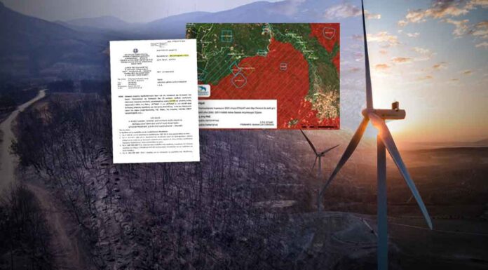 Έδωσαν άδεια για ανεμογεννήτριες στα καμένα του Έβρου – Τα ψέματα που είπε ο Π.Μαρινάκης και η ομολογία του ΥΠΕΝ