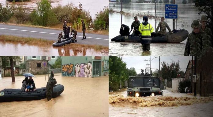 Η Ζ’ ΜΑΚ ανασύρει σορούς πνιγμένων μέσα από τα πλημμυρισμένα χωριά – Φόβοι για πολλούς νεκρούς – Καμία επίσημη ενημέρωση