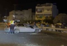 Ηράκλειο: Σοβαρό τροχαίο στην Εθνική – Το αυτοκίνητο έκανε τούμπες στον αέρα