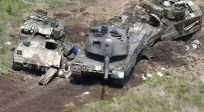 Συγκλονιστικό βίντεο: Οι Ουκρανοί καταστρέφουν… ουκρανικά άρματα μάχης LEO2A6 και ΤΟΜΑ για να μην πέσουν στα χέρια των Ρώσων