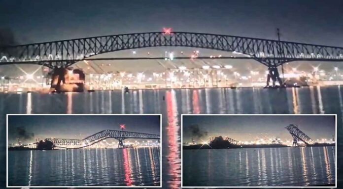 Βαλτιμόρη: Πλοίο έπεσε σε γέφυρα προκαλώντας την κατάρρευσή της