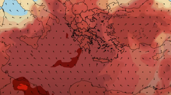 Αφρικανικό νέφος σκόνης τυλίγει την Κρήτη και φτάνει στην Κεντρική Ευρώπη – Δείτε την εξέλιξη του επεισοδίου μεταφοράς της σκόνης (vid)