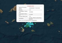 Νέος διπλός σεισμός τώρα στη Σαντορίνη – 4,8 και 4,5 ρίχτερ