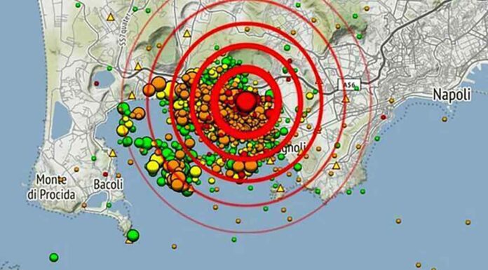 Νάπολη: «Ξύπνησε» ξανά ο Εγκέλαδος στην καλντέρα των Φλεγραίων Πεδίων Terremoto Campi Flegrei